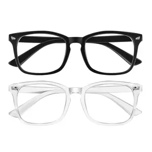 Unisex Blue Light Sports Eyeglasses - 2026 Classic Flat Lens, UV Protection, Anti-Fog, Ultra-Lightweight Black Metal Square Frames, High Quality, Stylish Durable for Work, Daily Use, Black Metal Frames, High Quality Eyeglasses
