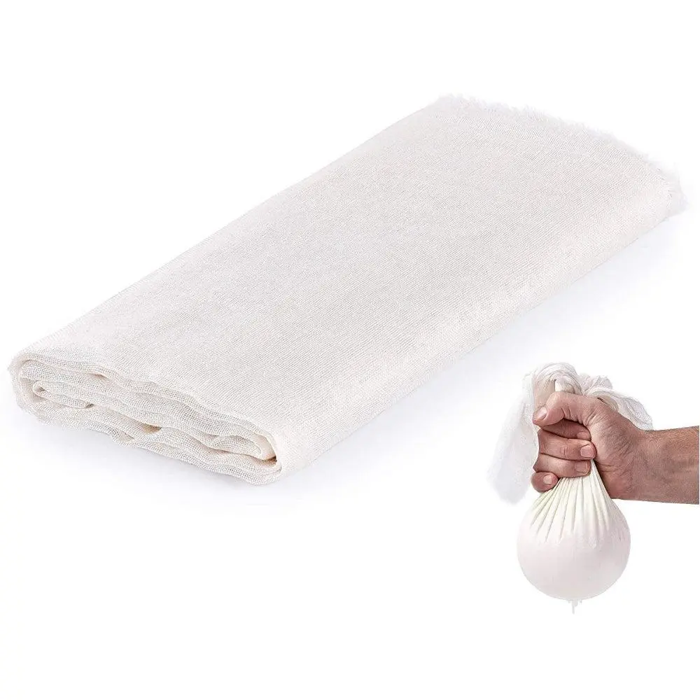 Zulay Grade 90 Cheesecloth - Unbleached, Reusable Ultra-Fine Cotton Mesh for Cooking, Straining, Basting, Cheese Making, Decorating & More