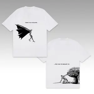 Berserk Griffith Guts  2 Sides Short Sleeve Tee Unisex Anime Lovers Shirt, Graphic Anime Tee Manga Shirt Gift For Anime Fan Y2K Aesthetic Hoodie Sweatshirt