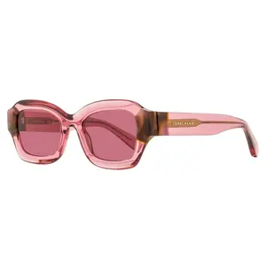Longchamp Thick Rimmed Sunglasses LO749S 613 Transparent Rose 50mm