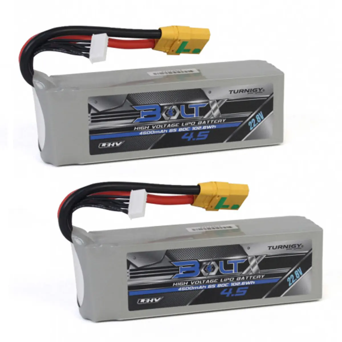 Turnigy BoltX LiHV 6S 4500mAh 22.8V 80C LiPo Battery Pack w/XT90