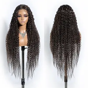 [Style Icon] 38” Super Long Full Curl Wigs Lace Front Wigs Pre-Plucked 4.5” Deeper Middle Part Wig Synthetic Wig