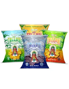 Tortiyas Beef Tallow Tortilla Chips Variety Pack – 4 Bags (7 oz) – Original, Salt & Lime, Chili & Lime, Blue Corn