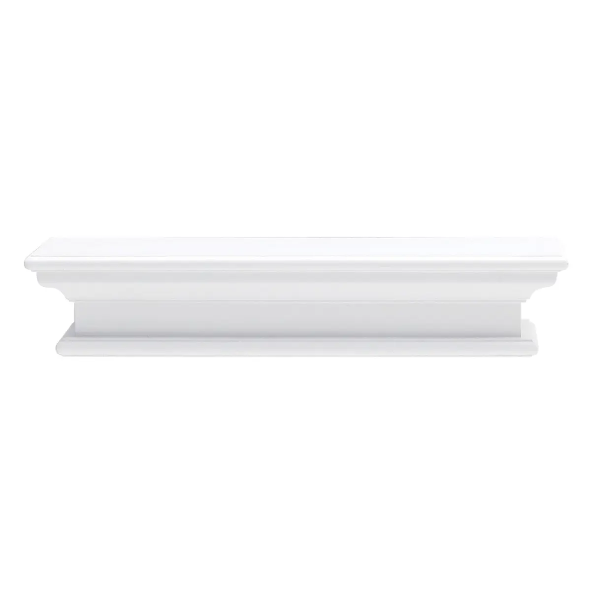 212 MAIN Classic 23 in. 1-Layer Glossy Mahogany/MDF Hanging Floating Shelf - Wall Mounting Brackets Included, Simple Home Decor Organizer, Crown Molding Compatible, 16.69 lbs, Elevates Living Area, Kitchen Use