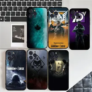 Game Rainbow S-Six S-Siege Phone Case For IPhone 16 15  Plus X XS 14 11 12 13 Pro Max Mobile Case