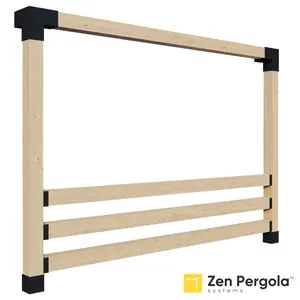Pergola Side Railing Kit for 1 to 4 Horizontal 6x6s