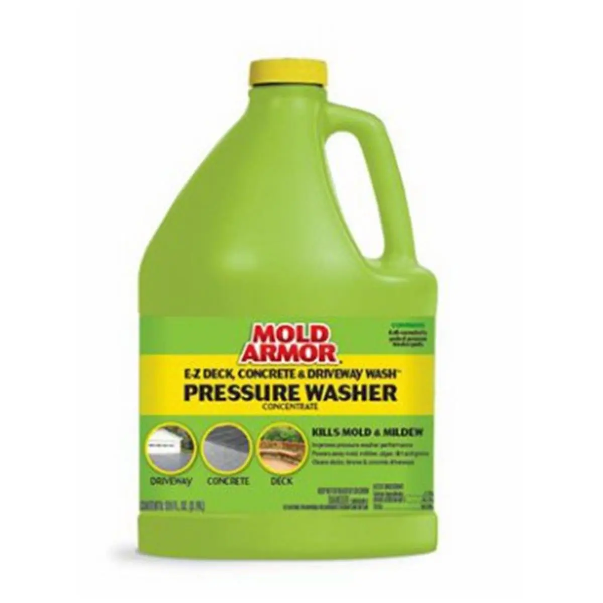Mold Armor 128oz Concentrated Driveway Wash - EPA Registered Deep Cleaning Solution, Corrosion Resistant Pressure Washer Compatible Cleaner for Driveways, Decks, Fences, Mold Removal, Porous Surface Cleaner