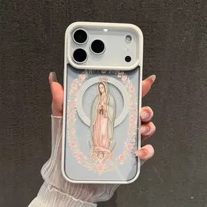 Virgin Mary MagSafe Magnetic Snap TPU Cellphone Casing, Slim Shockproof Protection Accessory for iPhone 17/16 Pro Max,15 Pro,14,13,12,11,XR,XS Plus,SE