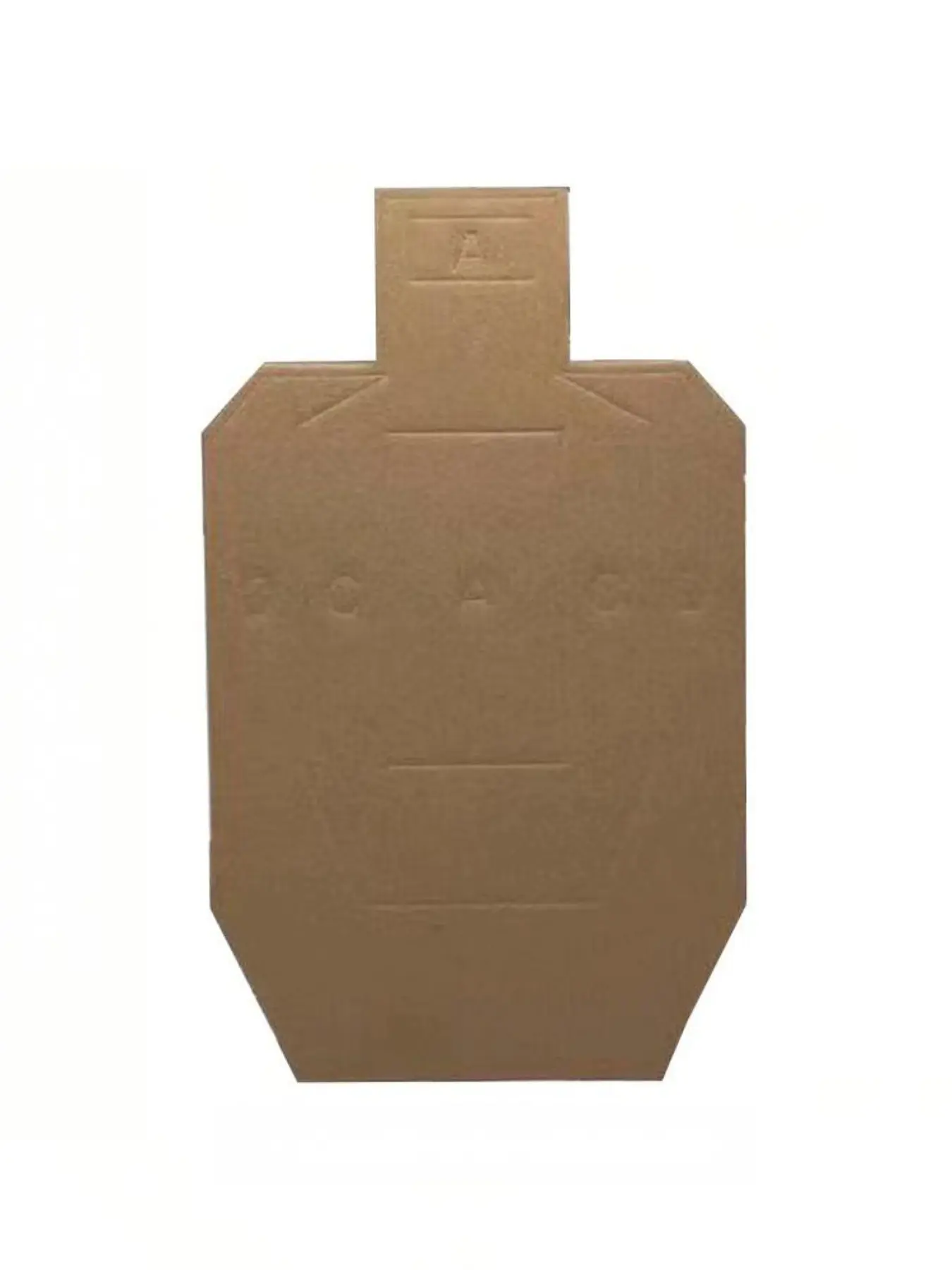Ipsc Standard Size Three-Layer Corrugated Paper Target, Special Police Forces Training Use, Ideal for Outdoor Tactical Shooting Practice