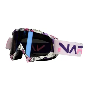 1pc Off-Road Motorcycle & Ski Goggles, All-Season Moto Riding Outdoor Sports Windproof Glasses, Anti-Fog Lenses, Protective Eyewear