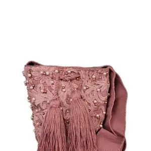 Wayuu Traditional Layered Bag with Beads & Tassles