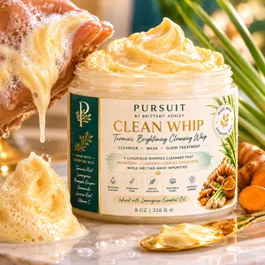 Pursuit By Brittany Ashley Goats Milk Clean Whip- Turmeric Brightening Face and Body Soap