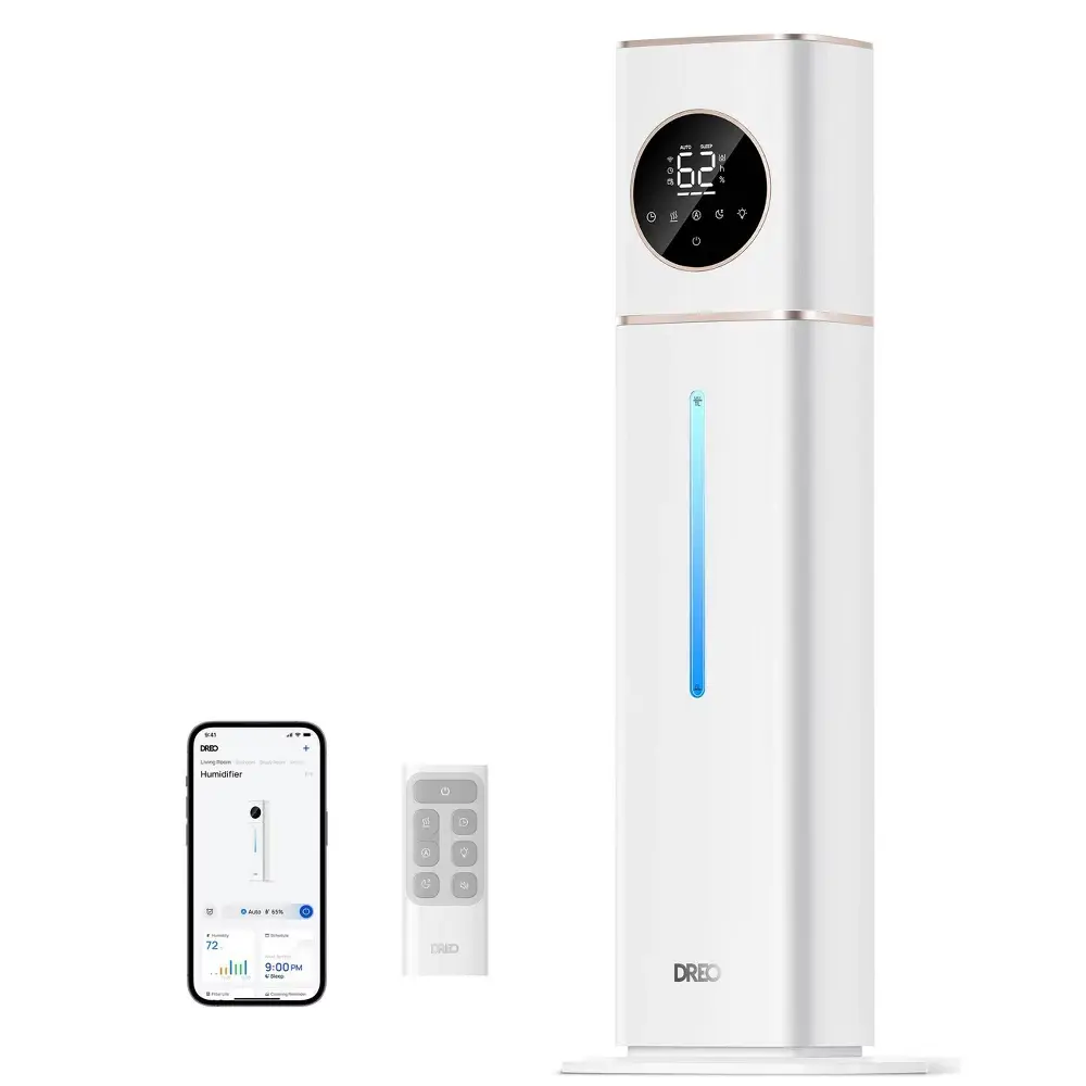 DREO Smart Ultrasonic Humidifier 100H Runtime for Large Rooms - 3gal DREO Smart Ultrasonic Humidifier 100H Runtime for Large Rooms - 3gal