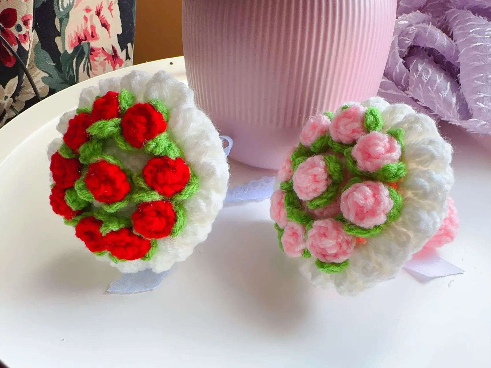 Cute Mini Crochet Bouquets  | Unique Handcrafted Gifts