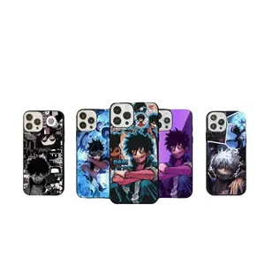 Blue Flame Phone Case Anime Villain Art Compatible with iPhone 11, 12, 13, 14, 15, 16, 17 & Samsung S22 S23 S24 S26 – check our available sizes