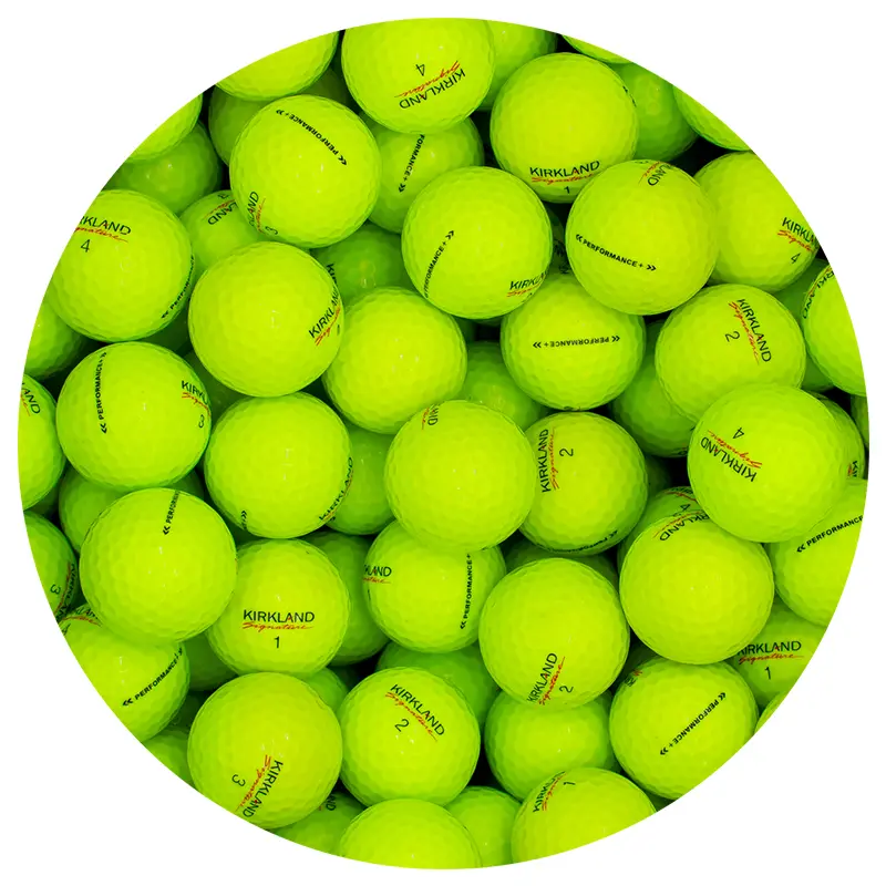 Kirkland Signature Golf Balls, High-Visibility Yellow Urethane Cover, Mint Generation Mix with a Soft Feel for Balanced Performance, Premium Golf Gear, Mint Mix Variety