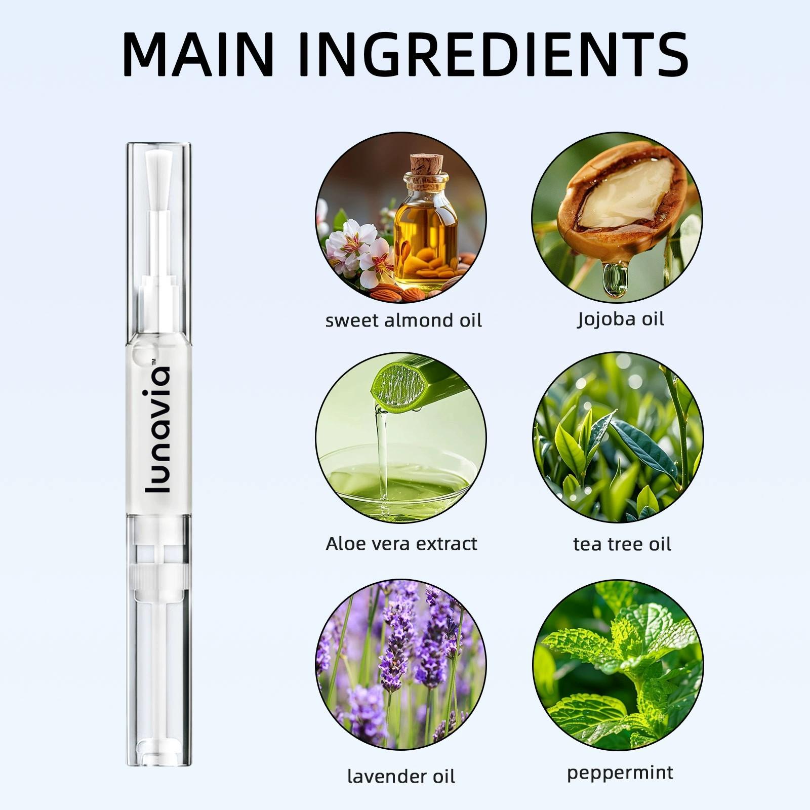 Lunavia Antifungal Pen UNDECYLENIC ACID 25% for Athlete's Foot Jock Itch & Ringworm Treatment 3ML Toe Polish Vecnythra Solution