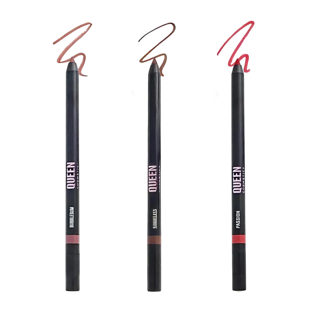 On Lock Trio - Ultra-Creamy Long-Wearing Lip Liners with Retractable Tip & Built-In Sharpener - Vegan & Cruelty-Free - Shades: Passion, Shameless, Bubblegum - Eyeliner