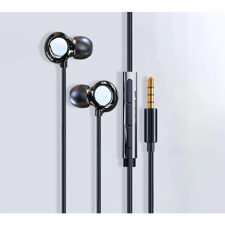 Black 3.5mm gold-pin round connector