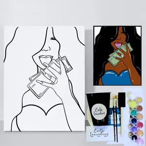 Payday, Stacks of Cash, Hood Painting, Trap & Paint Canvas