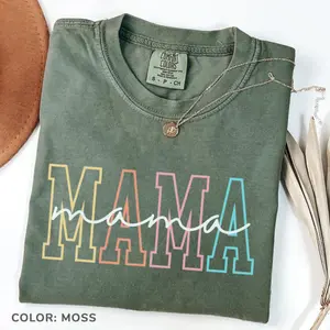 Comfort Colors Mama TShirt For Mothers Day Gift From Daughter, Mama TShirt For Birthday Gift For Her, Baby Shower Gift, Mom Pregnancy Gift