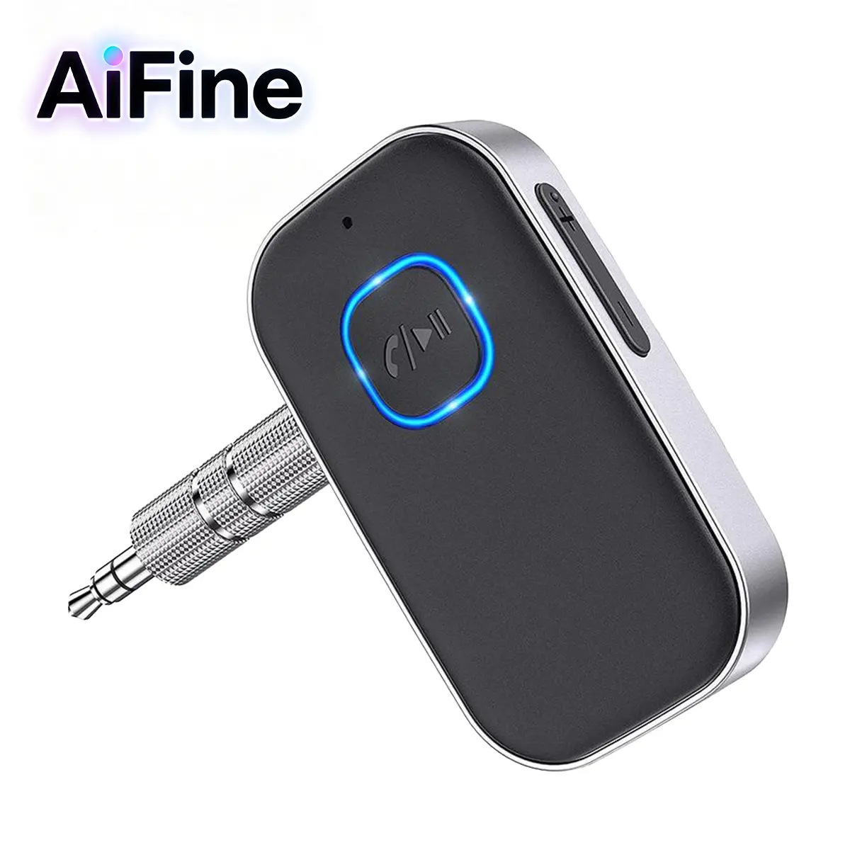 【SummerFinds】AiFine 3.5mm AUX Bluetooth audio receiver - Noise-cancelling wireless Bluetooth adapter supports hands-free calls. Compatible with car audio systems, home stereo systems, and wired headphones. Giftable as a festive present.