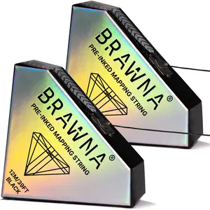 BRAWNA - Pre Inked Mapping String for Eyebrow Measuring - Black eyebrow razor eyebrow  razors