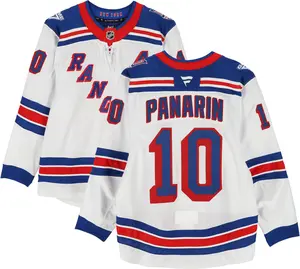 Artemi Panarin New York Rangers Game-Used #10 White Jersey vs. Buffalo Sabres on October 9, 2024 - Fanatics Authentic Certified