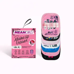 MakeUp Eraser Mean Girls 7-Day Set  - Erase Makeup with JUST WATER, Reusable & Machine Washable Makeup Remover, Pink, Soft Skincare