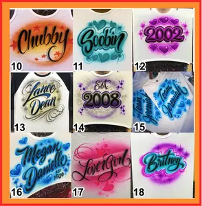 Custom Airbrushed T shirt. Choose your Design #NUMBER