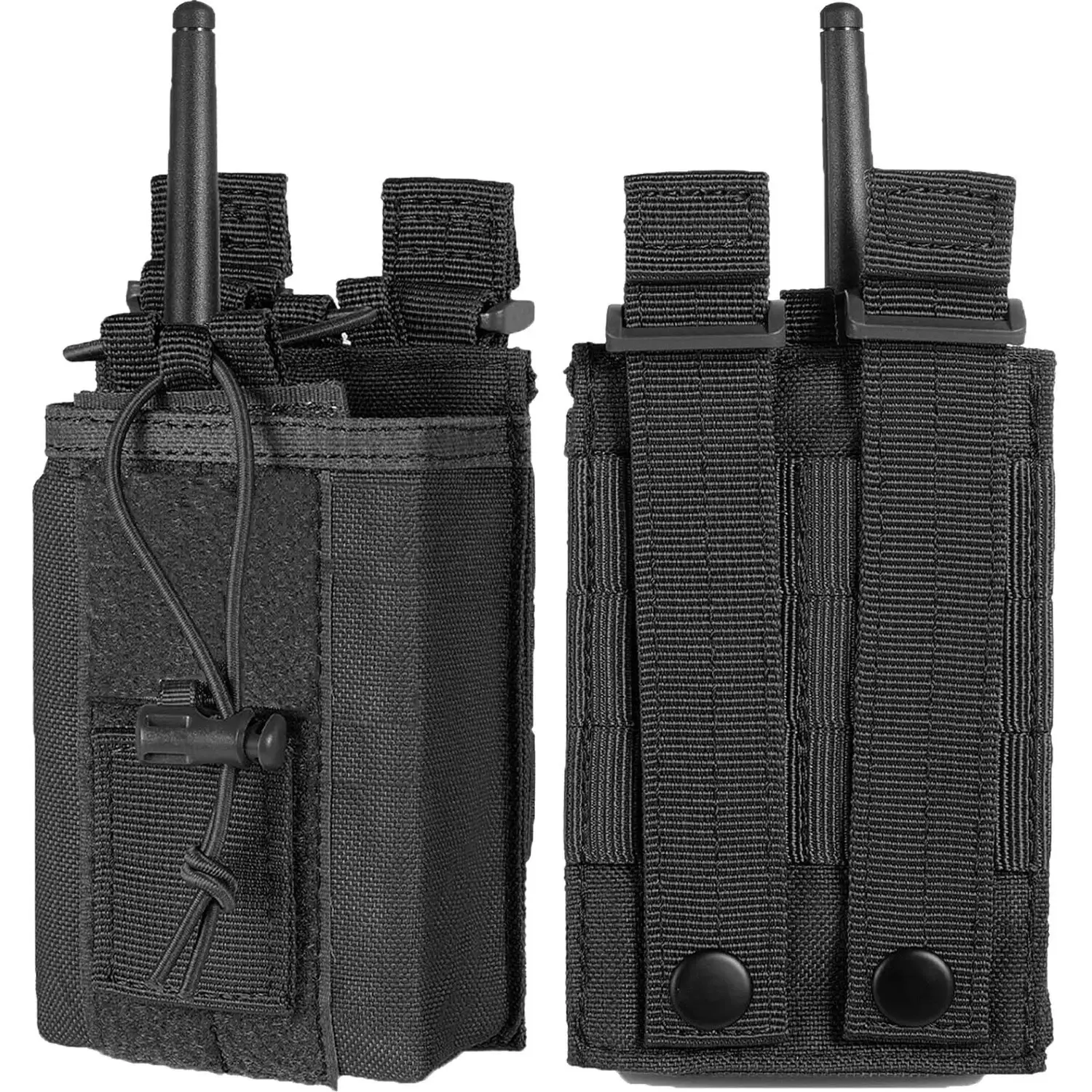 Tactical Walkie Talkie Holster, MOLLE Radio Pouch with Walkie Talkie Shoulder Hold, Universal Sports & Outdoor Accessory