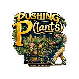 DPM: Pushing P(lants) Woman - Kiss-Cut Vinyl Sticker