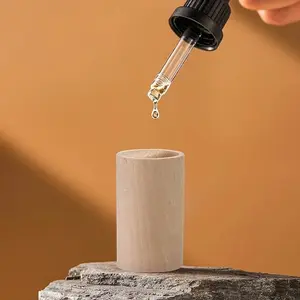 diffusers 12-Piece Solid Wood Essential Oil Diffuser Set Round Aromatherapy Diffusers for Office Home and Car Woody Fragrance Health and Household Scented Perfume