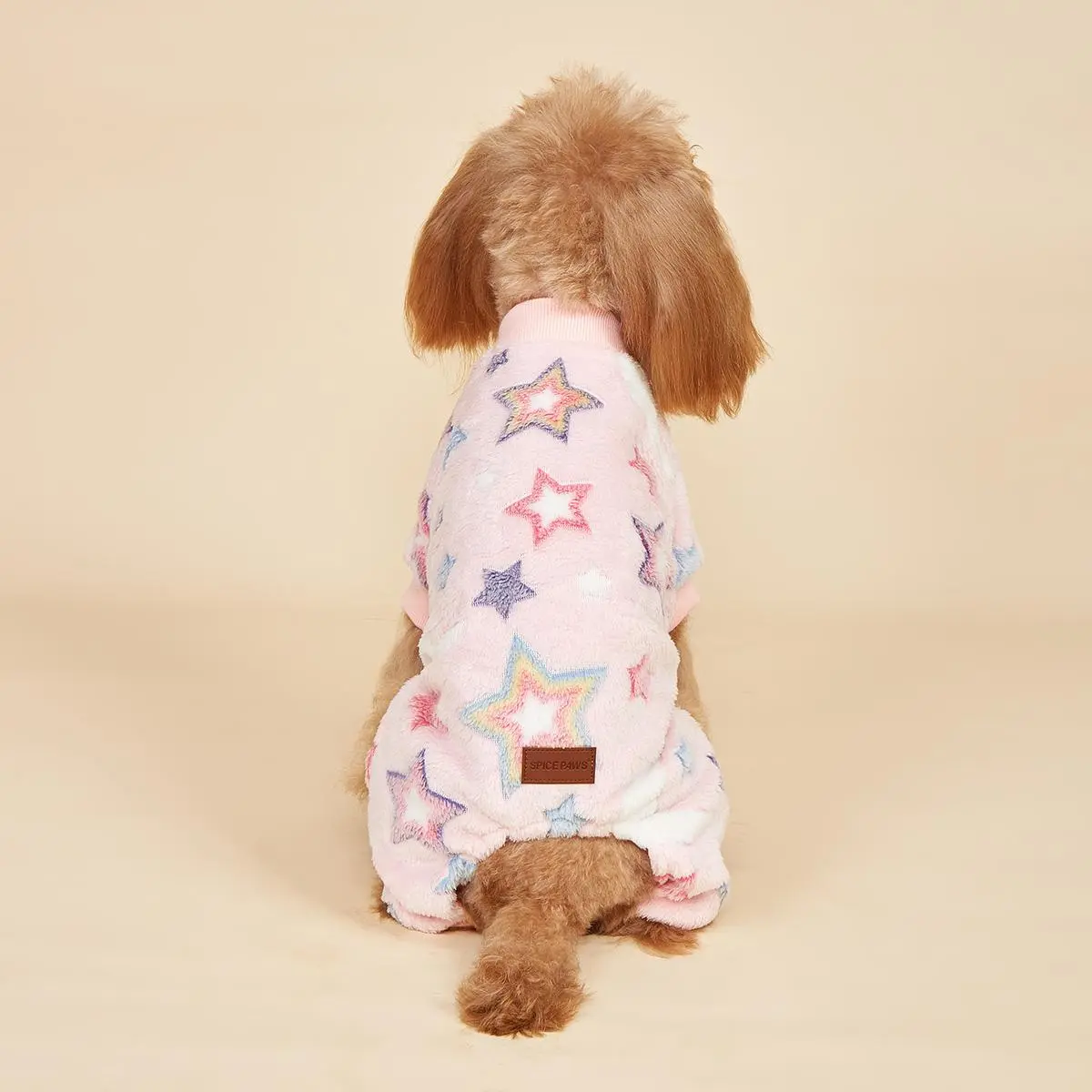 Star Print Pet Onesie, Cute Pet Clothes, Puppy Clothes, Pet Clothing for Small Dogs, Warm Pet Pajamas, Dog & Cat Clothing Supplies, Costumes