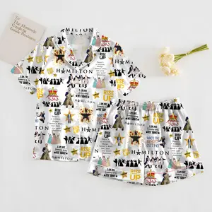 Hamilton Musical Pajamas Set, Broadway Theater Women Pajamas, Musical Sleepwear, Alexander Hamilton Pjs, Gift For Fans