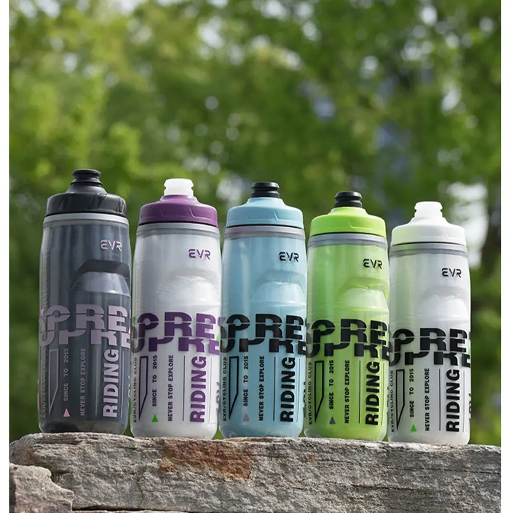 EVR Leakproof 620ml Lightweight Eco-Friendly Water Bottle - Cold & Heat Retention Hydration Tumbler with Compression Design, Bike Water Holder Compatible for Mountain & Road Bikes Outdoor Gear (905), Leakproof Water Bottle