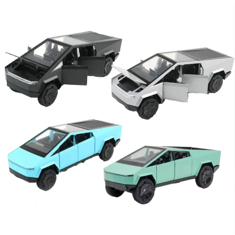 1/32 Alloy Pickup Truck Model Car - Simulation Casting Toy with Sound, Light, Pullback Function, Easy to Operate - Collectible Artwork for Gifting & Collection
