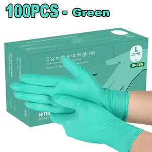 100pcs Nitrile Gloves Bag, 9 Inch Rubber Gloves, Disposable Gloves, Ideal for Holiday Gifts, Kitchen Dishwashing, Home Cleaning, Toilet Cleaning