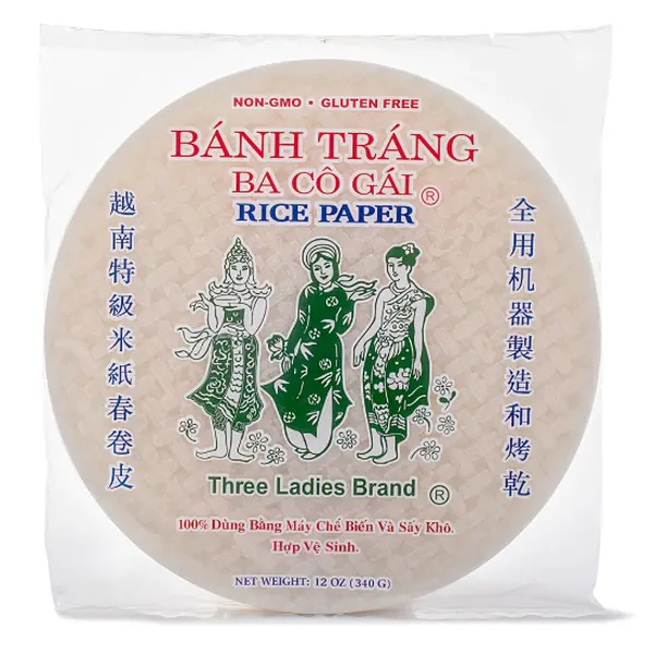 Three Ladies Rice Paper 16cm 12 oz Spring Foods