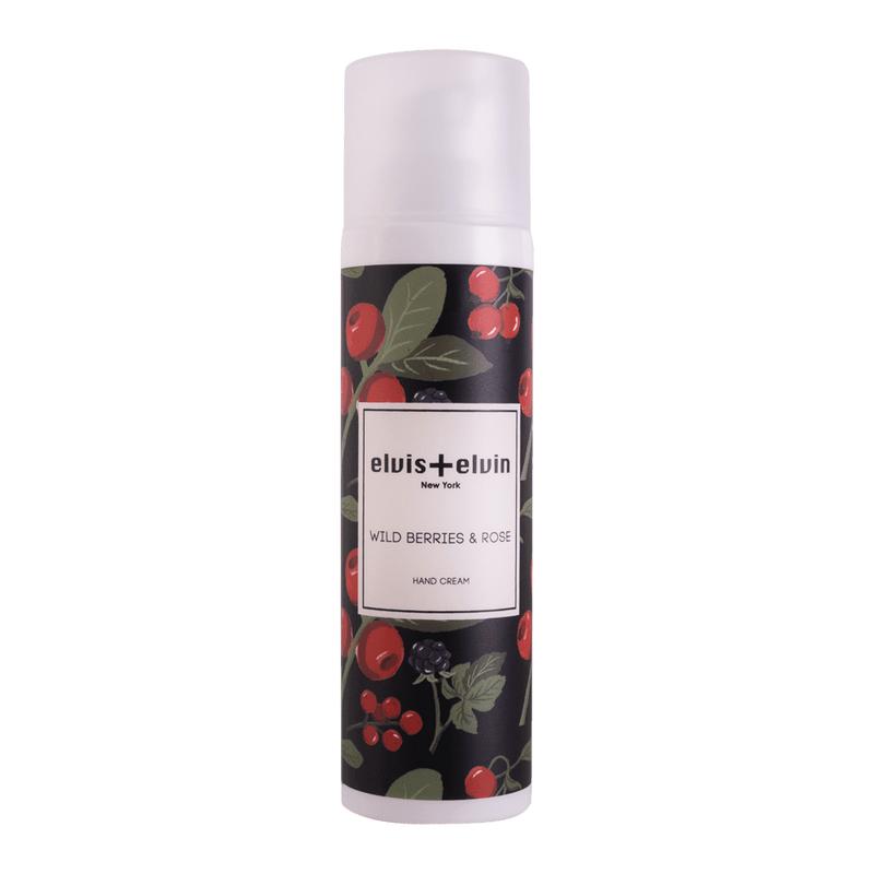 elvis+elvin Scented Aroma Fruity Floral Wild Berries & Rose Hand Cream with Vanilla, Boswellia Rivae Oil, Hyaluronic Acid, Citrus, Benzyl Benzoate, Amber - Moisturizing Daily Care for Dry, Peeling Skin
