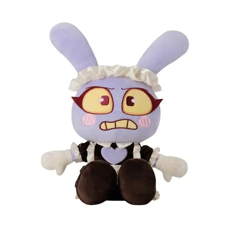 TADC Cute Maid Jax Bunny Stuffed Toy - Soft Anime Character Plush Doll, Bunny Collectible Stuffed Toys, Cute Collectibles, Kawaii Game Peripheral, Keychain Accessory, Ideal Gift for TADC Fans, Room Decoration Ornament, Anime Character Plush Stuffed Toys