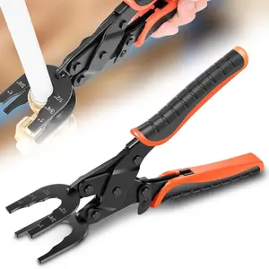 Push Fit Disconnect Tong Tool, Push to Connect Fittings Disconnect Tong Tool, Plumbing Removal Tongs, 1/2" 3/4" 1" Multi Size, Anti Deformation Pipe Removal Plier for Pex PVC Copper Pipe
