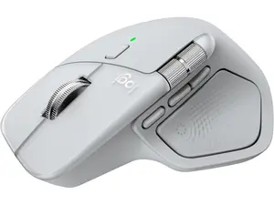 Logitech MX Master 4 for Mac - Wireless Bluetooth Mouse with Ultra-fast Scrolling, Ergo, haptic feedback, Customize vibration intensity - White Silver