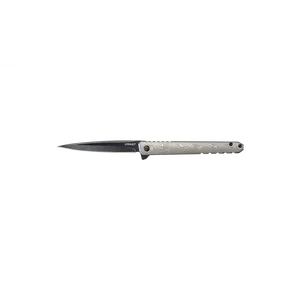 COAST Founder's Collection LX533 ORIGIN, Gentleman's EDC Folding Pocketknife, DAMASCUS Stainless-Steel Handle, Flipper Tab, Frame Lock, Pocket Clip, Black Nitride Stainless-Steel Blade