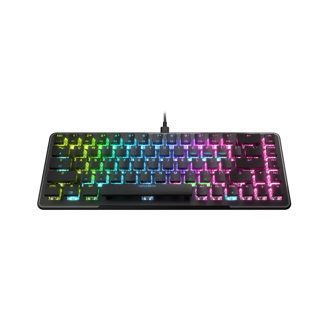 Turtle Beach Vulcan II Mini Wired Optical-Mechanical PC Gaming Keyboard - TITAN II Optical Switches, Stable Performance, Customizable RGB Dual LEDs, Aluminum Plate, Cross-Shaped Stems