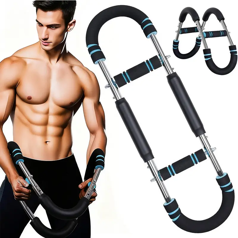 Arm Trainer Chest Workout Portable Spring Resistance Equipment with 60-120LBS High-Tension Steel Springs & Anti-Slip Foam Handles Unique Full Upper Body Multi-Functional Strength Training Machine Quality Material for Efficient & Portable Exercise summervi