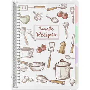 Blank Recipe Book to Write in Your Own Recipes, 8.5" x 11" Removable Hardcover Family Recipe Binder with Dividers, Customized Personal Recipe Book Hold 140 Recipes (White)