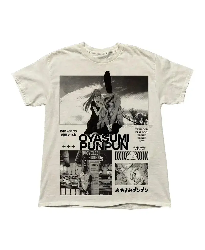 Oyasumi Punpun Graphic T-shirt, Inio Asano Manga Anime Shirt, Japanese Tee