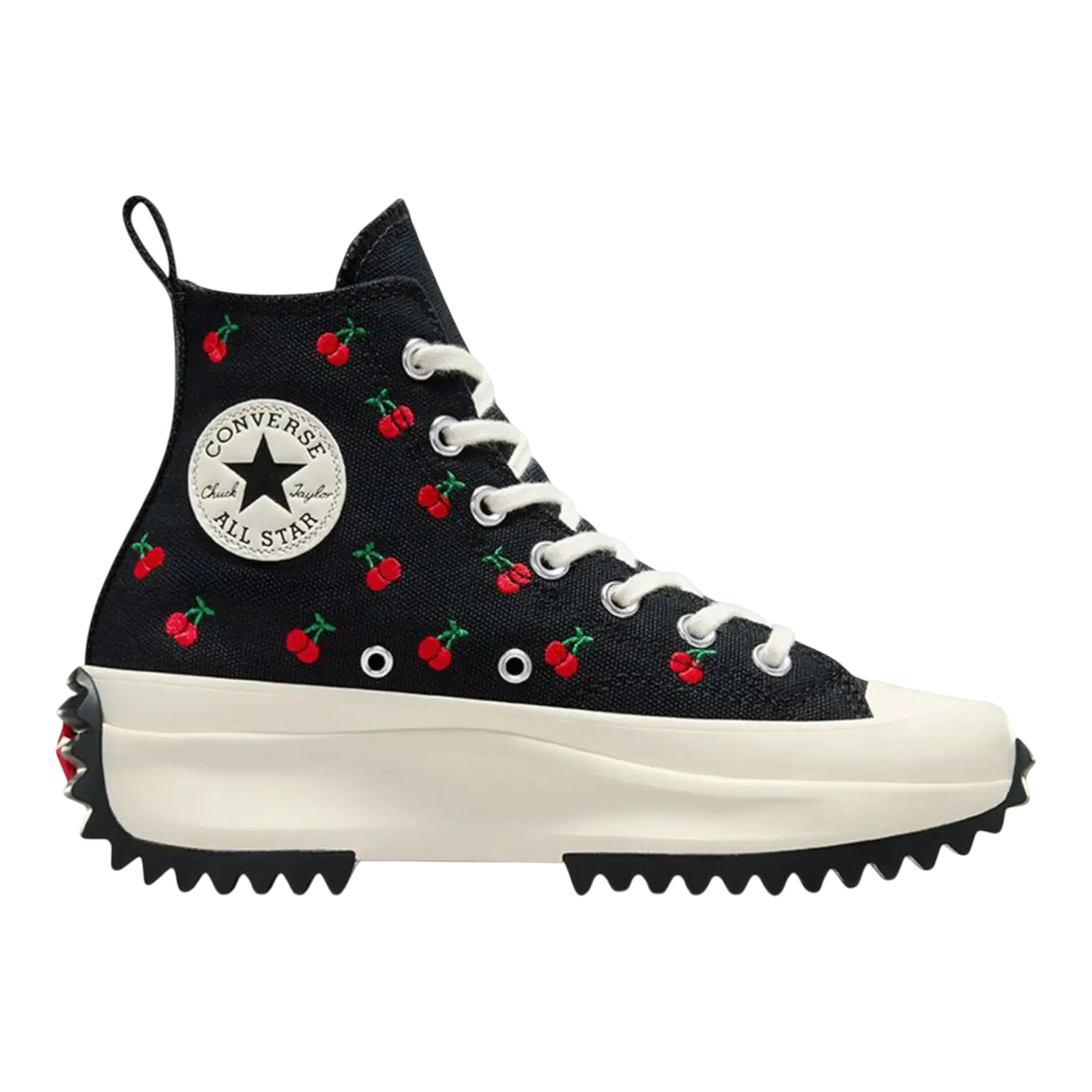 Converse Run Star Hike Platform High-Top Casual Sports Shoes, Men's Black/White/Gum Footwear, Stylish Athletic Shoe