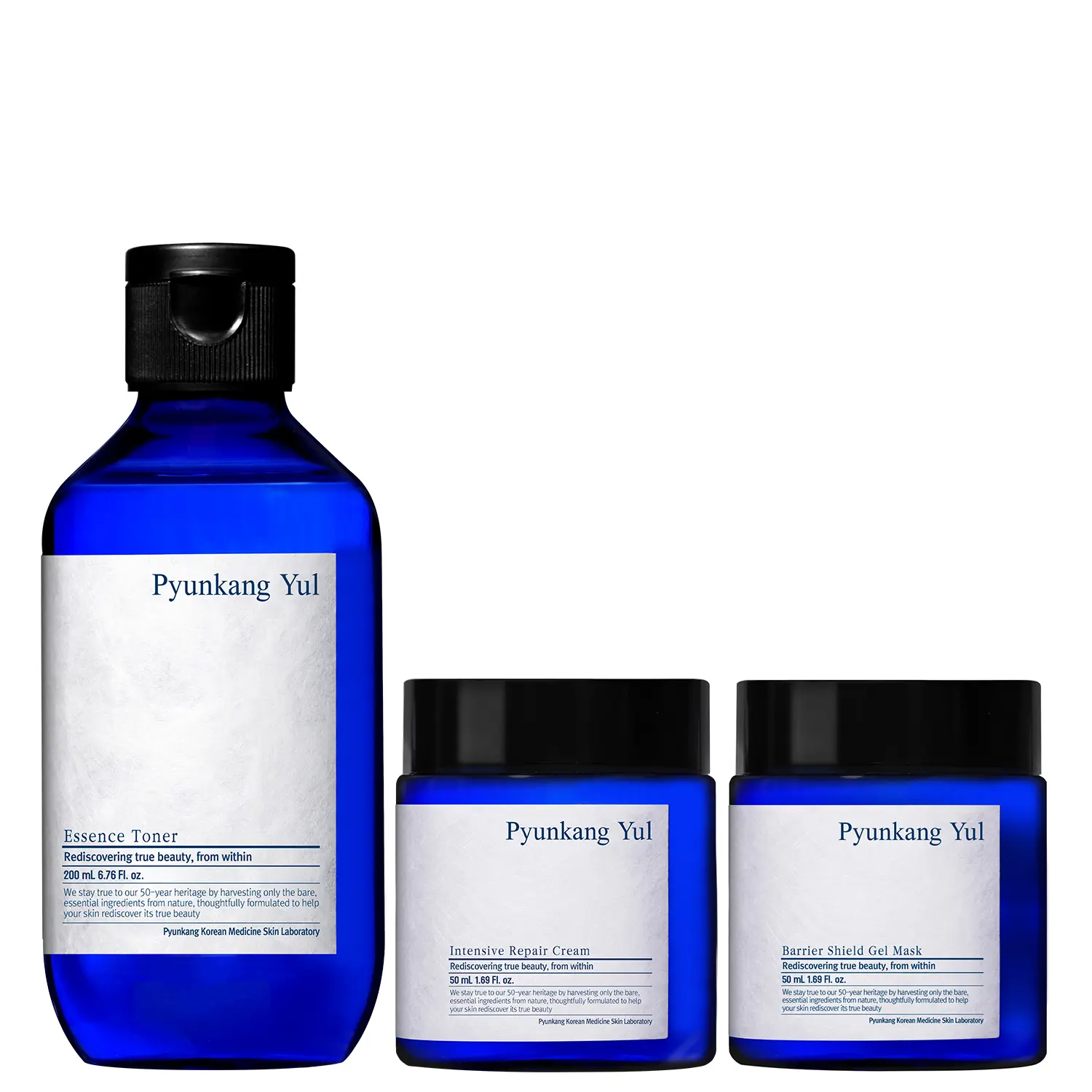[Pyunkang Yul Official] Essence Toner + Repair Cream + Barrier Shield Gel Set | Astragalus Root, Ceramides, Peptides, Copper Tripeptide | Hydration & Skin Barrier Support | Dry Sensitive Skin | Korean Skincare (200ml+50ml+50ml)